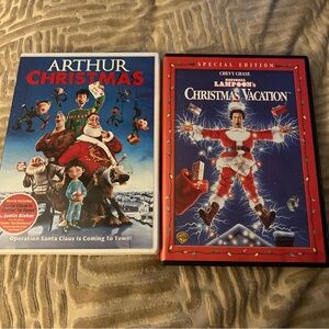 Arthur Christmas and Christmas Vacation 2 piece DVD Set #28